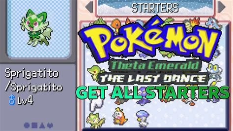 All Starter Pokemon Locations in Pokemon Theta Emerald Last .